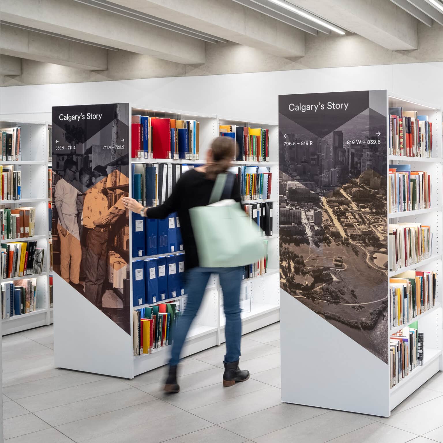 Stack ends with graphics showing archival images and the subject area