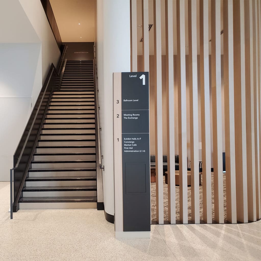 BMO Centre Interior Directional Stairs
