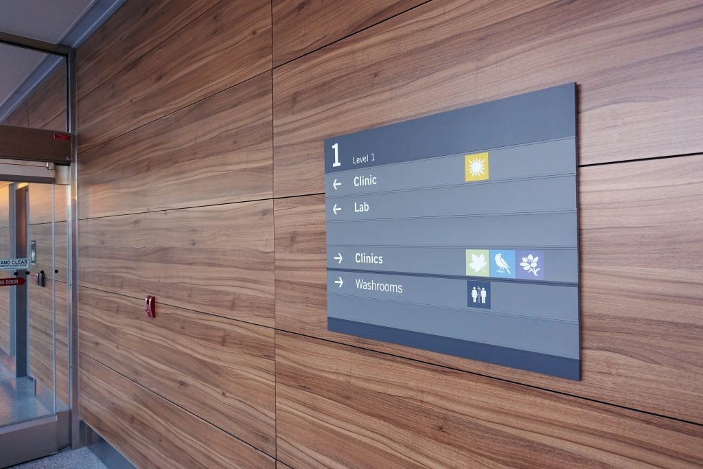 Hospital Informational Signage