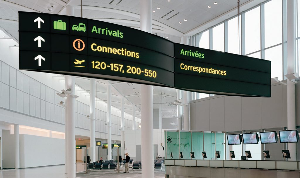 Check-in & Departure Signage
