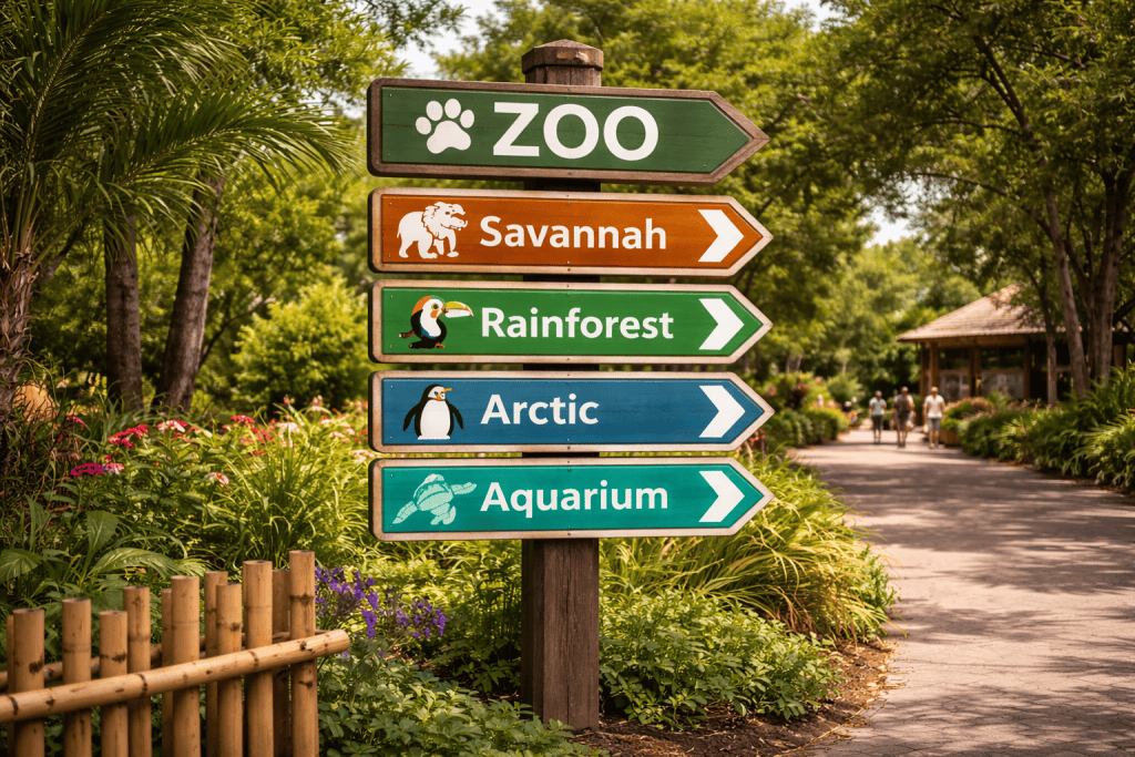 Zoo Wayfinding Signage