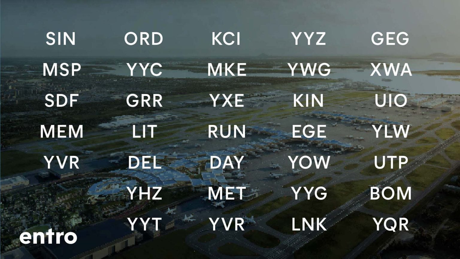 Entro Airport Codes